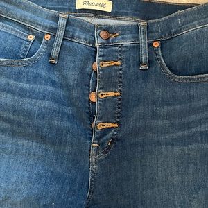 Madewell cali Demi-boot blue jeans